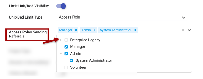 Access Roles Sending Referrals