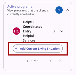 Add CLS button showing on the Active programs card