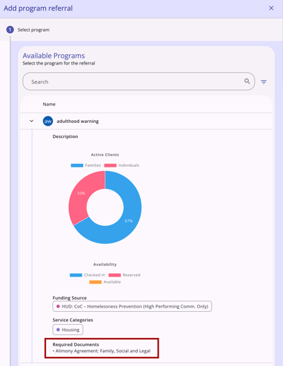 Add Program Referral_dropdown