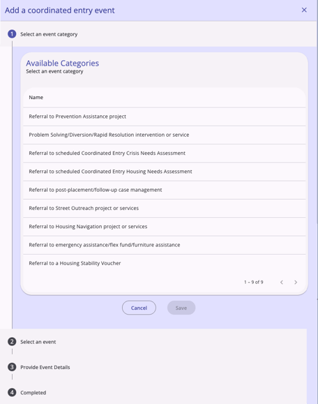 Add a CE Event Modal