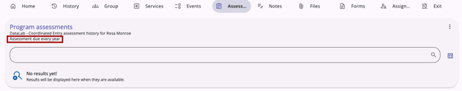 Assessment Due Indication