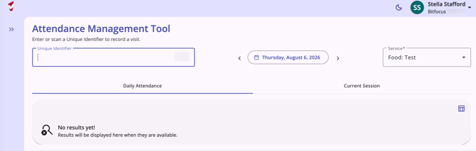 Attendance Management tool default view