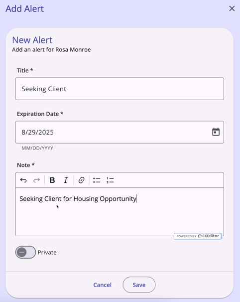 How Do I Create a Public Alert? (New Clarity Interface)