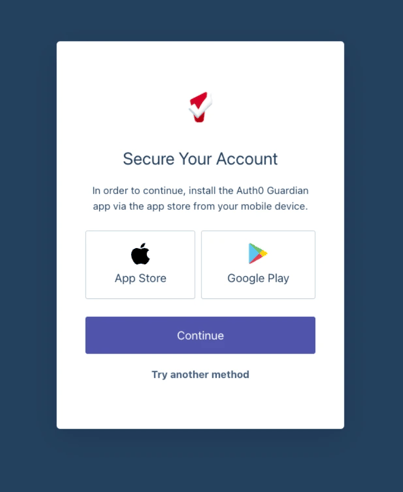 Auth0 Guardian App Authentication