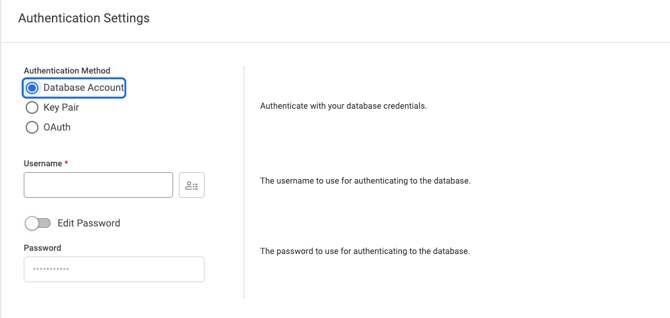 Authentication Settings