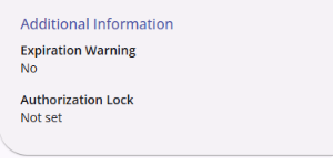 Authorization Lock_Not Set