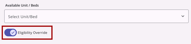 CQ Reassign Eligibility Override Toggle