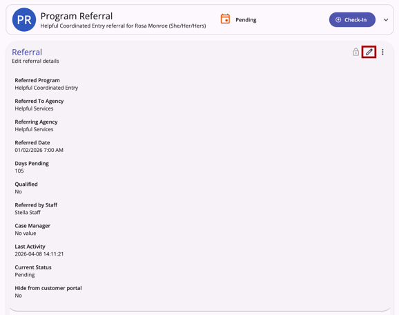 Client Referral Edit Icon