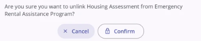 Confirm Unlink