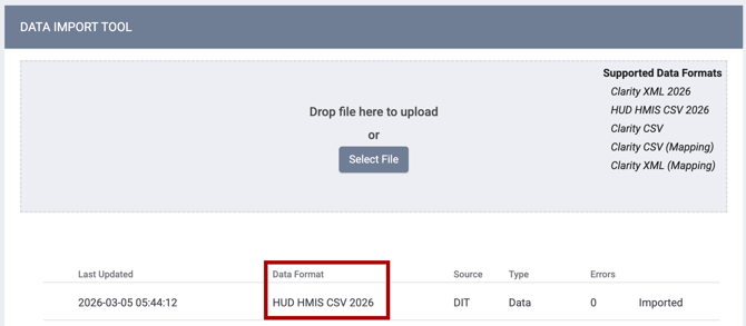 Data Format Column with HUD HMIS CSV