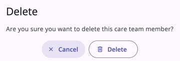 Delete Care Team
