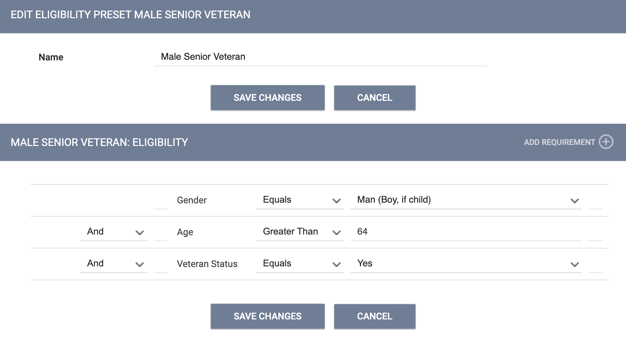 Eligibility Presets.Oct 25.5