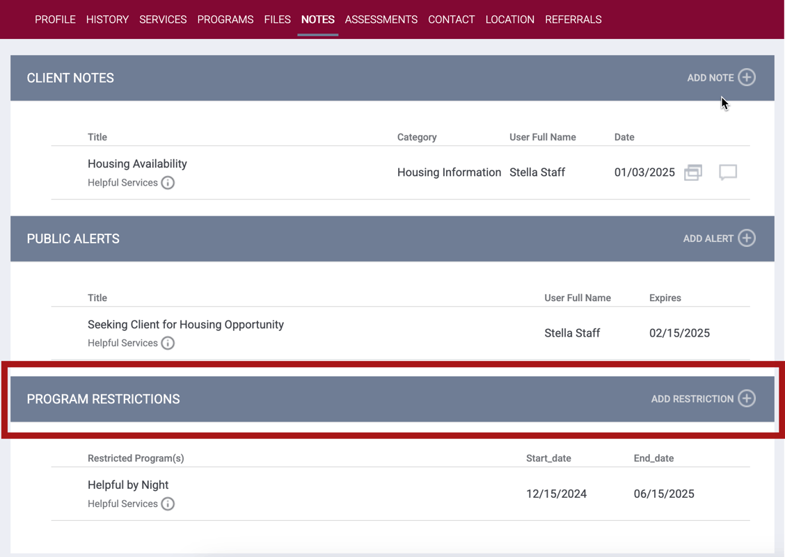 Clarity Human Services: February 2025 Feature Updates