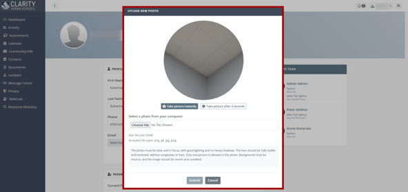 Customer Portal_Client Photo Process