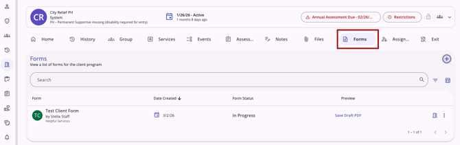 Forms_Program Enrollment