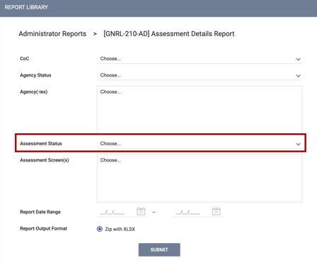 GNRL-210AD_Assessment Status Parameter