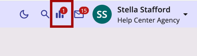 Global Reports icon showing at the top of the page