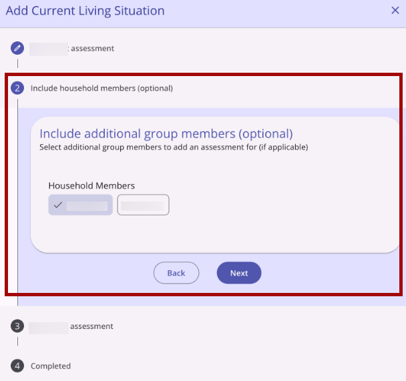 Include Household Members on CLS Assessment
