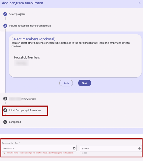 Initial Occupancy.New UI