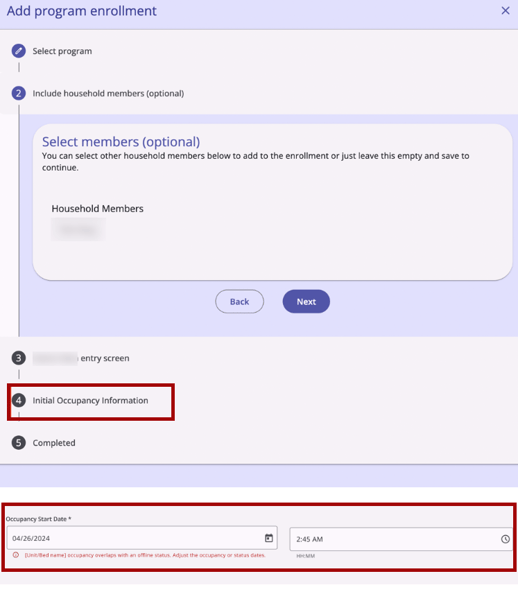 Initial Occupancy.New UI