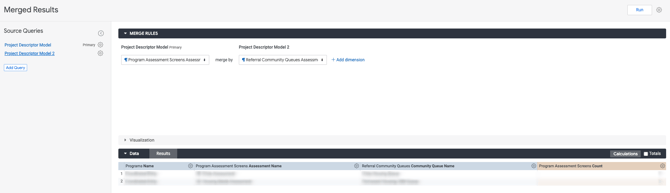 Example merged results look
