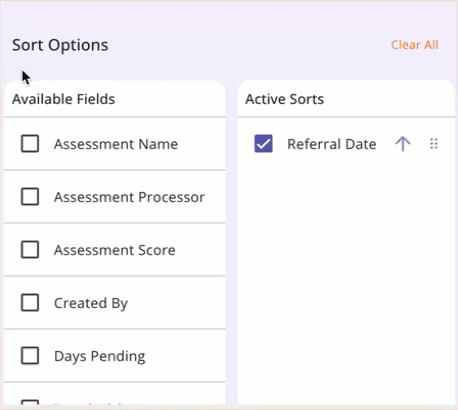 Global Referrals Tab: Incoming Referrals (New Clarity Interface)