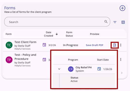 Program Connection Tooltip with Details