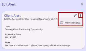 Public Alert Audit Log