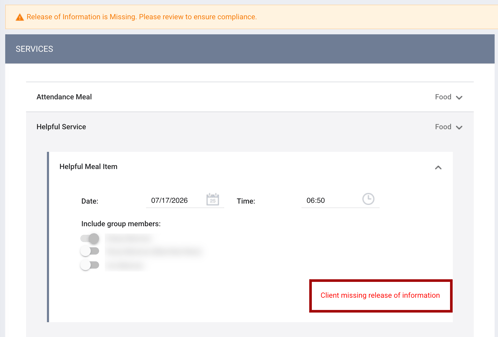 ROI Verification Message for Services_Current Interface