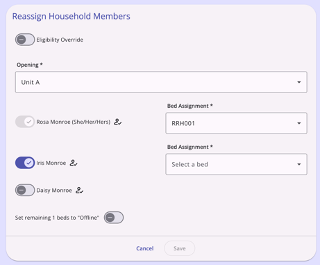 Reassign Referral.Include Household