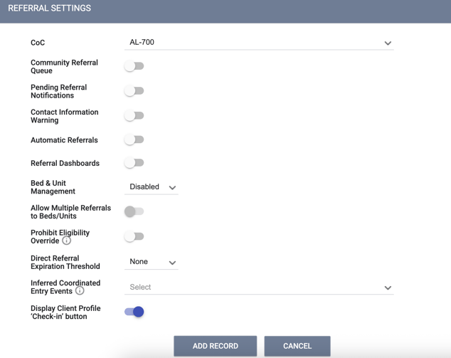 Referral Settings.July25
