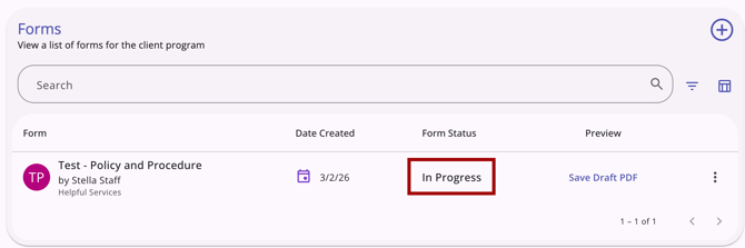 Save Form_In Progress