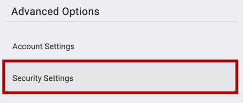 Security Settings