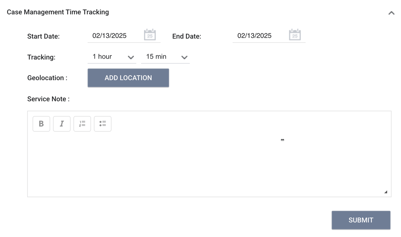 Service Item Options: Time Tracking