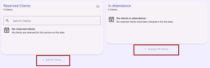 The Add All Clients and Remove All Clients options