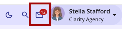 The Information Bar with the Staff Inbox highlighted