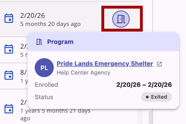 The standard popover seen when hovering over an icon