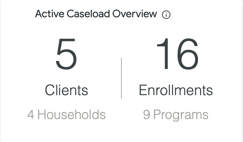 User Active Caseload Dashboard