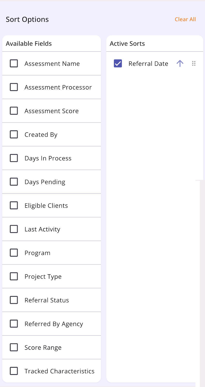 Global Referrals Tab Overview (New Clarity Interface)